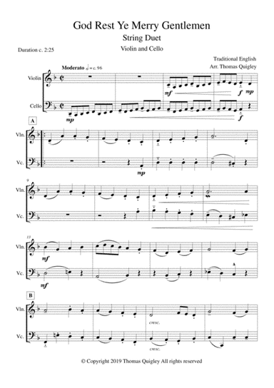 God Rest Ye Merry Gentlemen (arr. Thomas Quigley)
