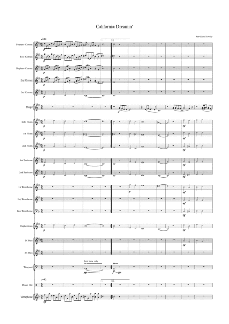 California Dreamin' (arr. Chris Howley)