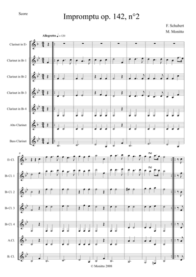 Impromptu op. 142, n° 2 (arr. Marco Monitto)