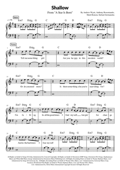 Shallow (arr. Pave)