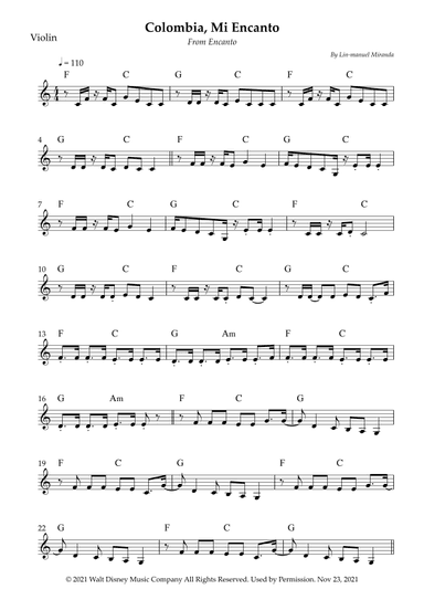 Colombia, Mi Encanto (arr. Wesley S. SIlva)