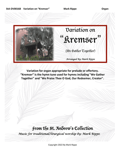 Variation on "Kremser" (We Gather Together) StA OV00168 (arr. Mark Rippe)