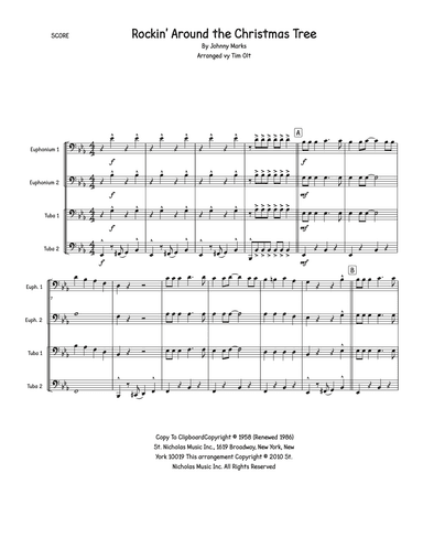 Rockin' Around The Christmas Tree (arr. Tim Olt)