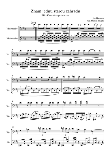 Znám jednu starou zahradu (arr. Martin Stupka)