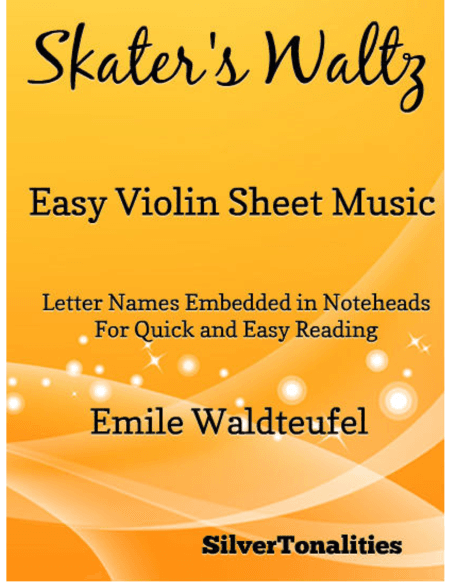 Skater's Waltz Easy Violin Sheet Music (arr. SilverTonalities)