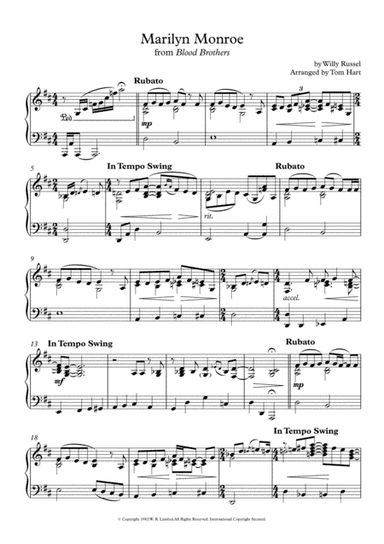 Marilyn Monroe (arr. Tom Hart)