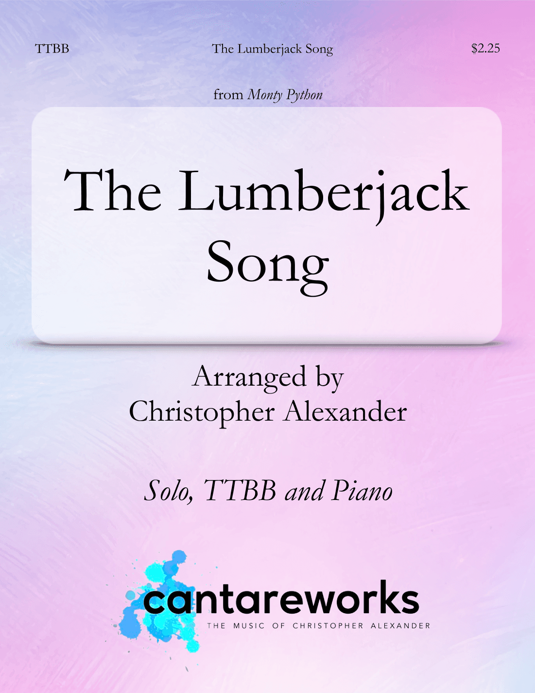 Lumberjack Song (arr. Christopher Alexander)