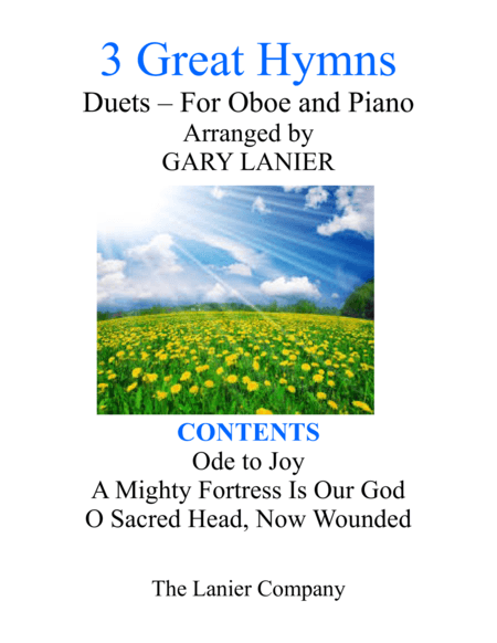 Gary Lanier: 3 GREAT HYMNS (Duets for Oboe & Piano) (arr. Gary Lanier)