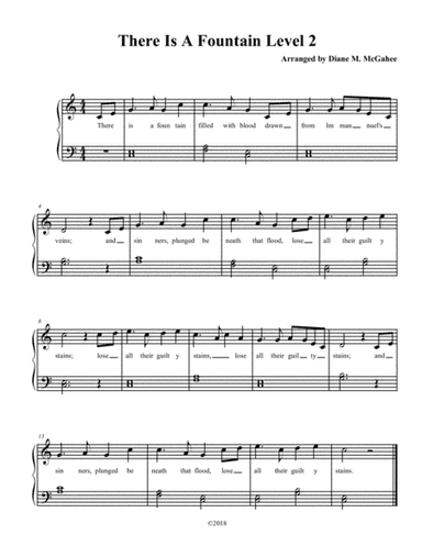 There Is A Fountain Filled With Blood (trad. Arr.) (arr. Diane M. McGahee)