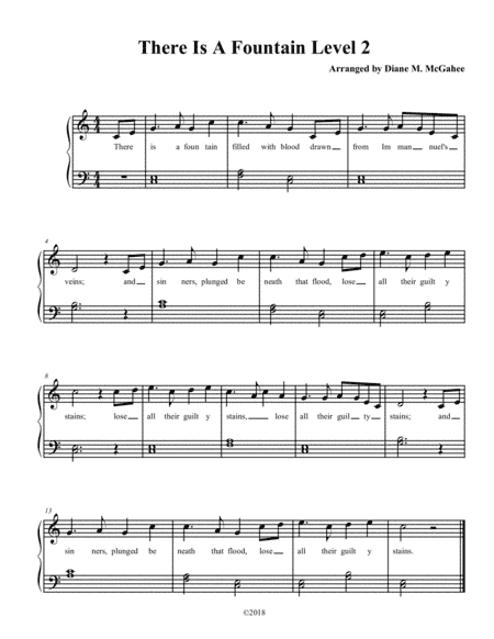 There Is A Fountain Filled With Blood (trad. Arr.) (arr. Diane M. McGahee)