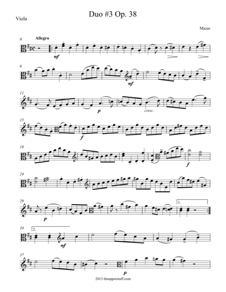 Duet #3, Op. 38 (arr. Nick Lacanski)