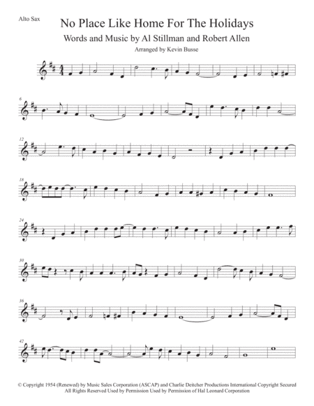 (There's No Place Like) Home For The Holidays (arr. Kevin Busse)