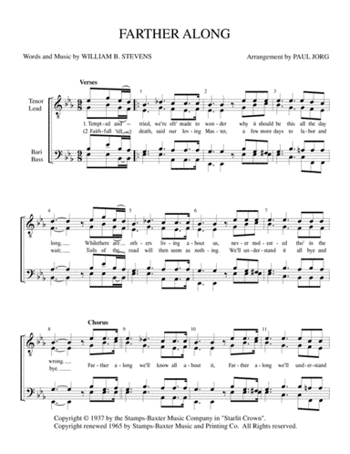 Farther Along (arr. Paul A. Jorg)