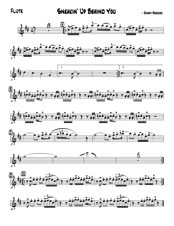 Sneakin' Up Behind You (arr. Brass Dragons)