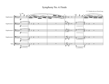 Symphony No. 4: Finale (arr. David Lang)