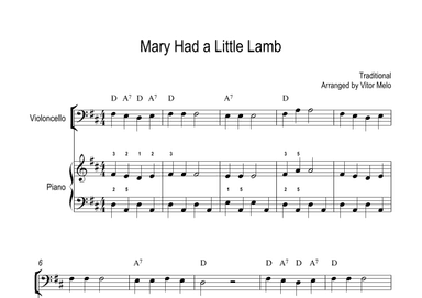 Mary Had a Little Lamb (arr. Vitor Melo)
