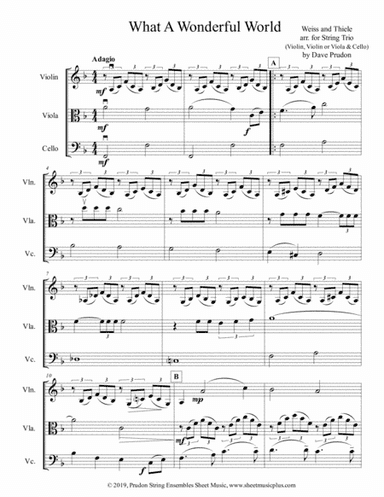 What A Wonderful World (arr. Dave Prudon)