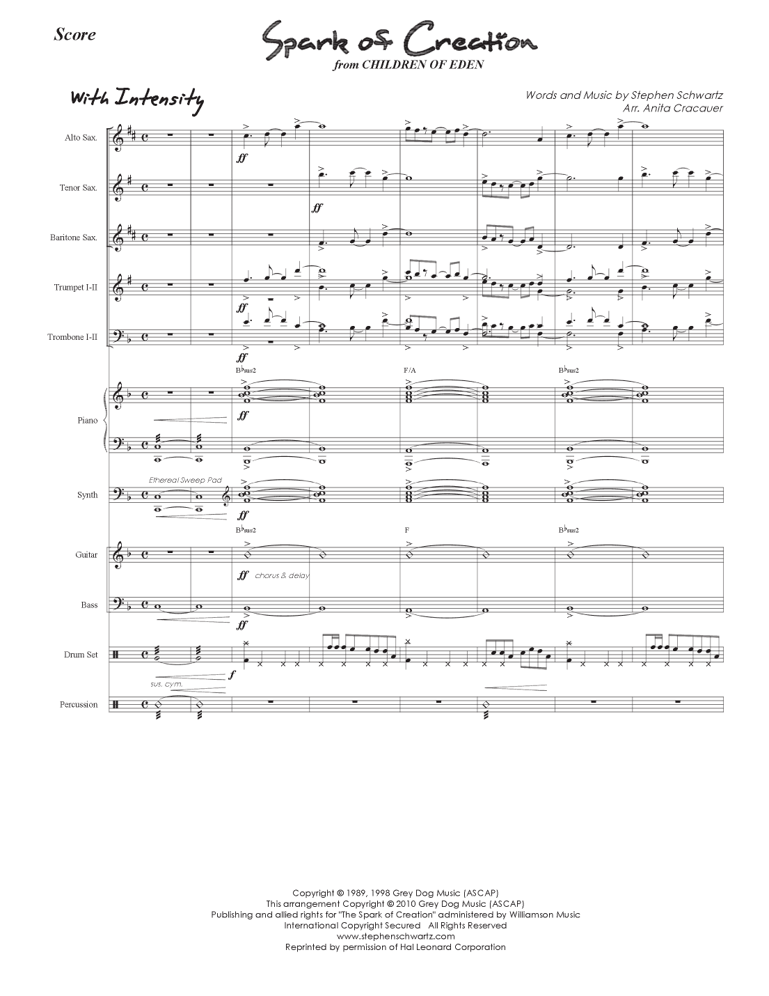 The Spark Of Creation (arr. Anita Cracauer)