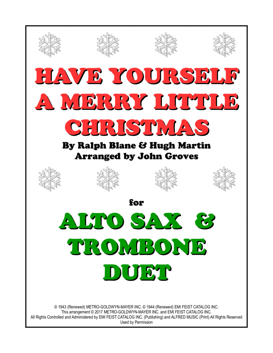 Have Yourself A Merry Little Christmas (arr. John Groves)