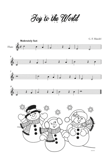 Joy to the World - Very Easy/Beginner (for Flute) (arr. Cadenza Editions)