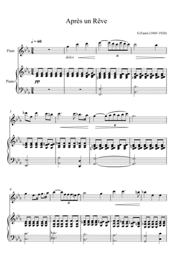 Gabriel Fauré - Après un rêve (Flute Solo) (arr. André Laitano)