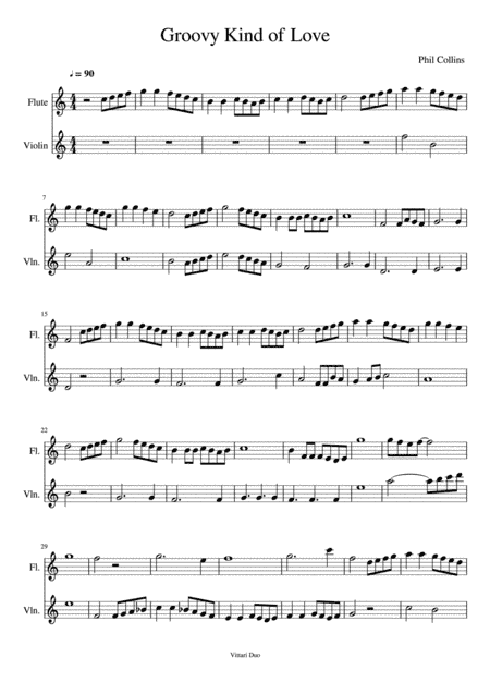 A Groovy Kind Of Love (arr. Nia Squirrell, Vittari Duo)