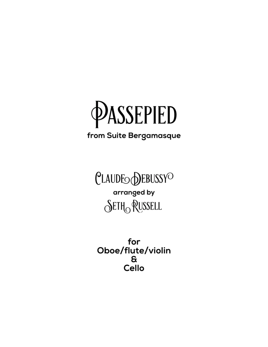 Debussy's "Passepied" - Duo Arrangement (arr. Seth Russell)