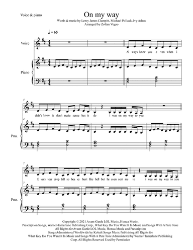 On My Way (arr. Vegso Zoltan)