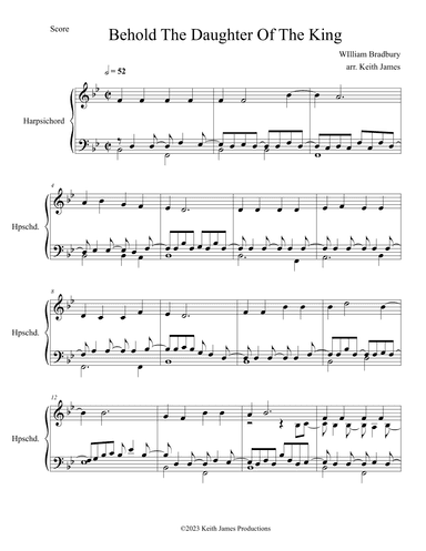 Behold, The Daughter Of The King (arr. Keith James)