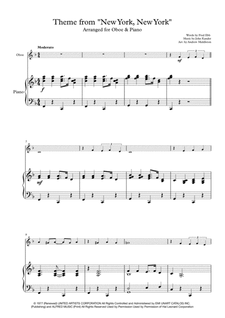 Theme From "New York, New York" (arr. Andrew Middleton)