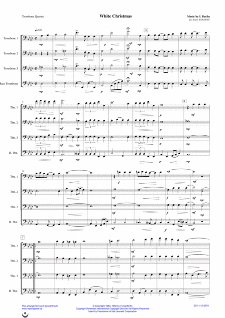 White Christmas (arr. Josef Štastný)