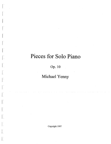 10 Pieces for Piano, op. 10