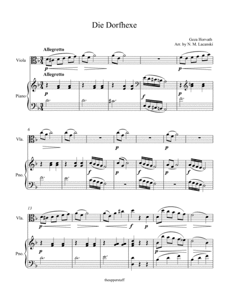 Die Dorfhexe (arr. Nick Lacanski)