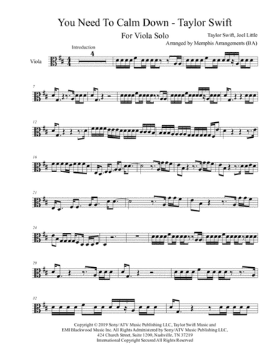 You Need To Calm Down (arr. Memphis Arrangements (BA))