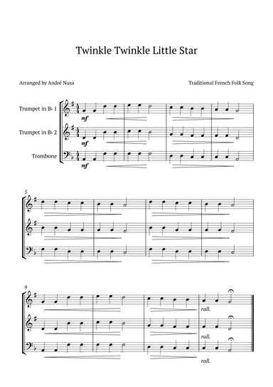 Twinkle Twinkle Little Star (arr. André Nusa)