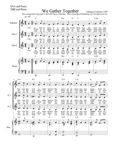 We Gather Together (arr. Bill Hayes)
