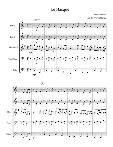 Le Basque (arr. Wayne Bailey)