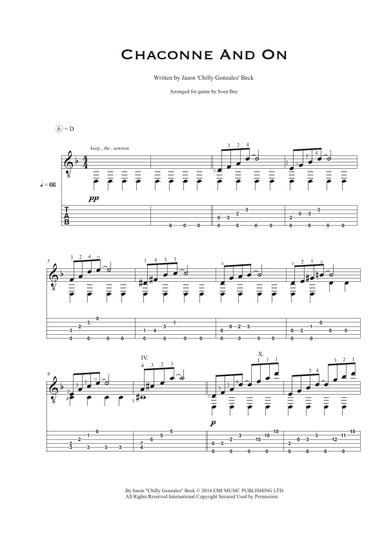 Chaconne And On (arr. Sven Bey)