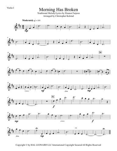 Morning Has Broken (arr. Christopher Kalstad)