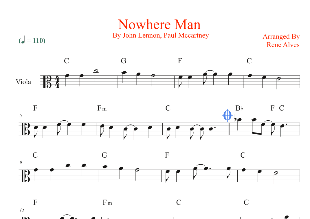 Nowhere Man (arr. Rene Alves)