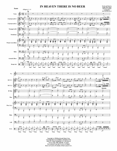 In Heaven There Is No Beer (arr. Dennis Ruello)