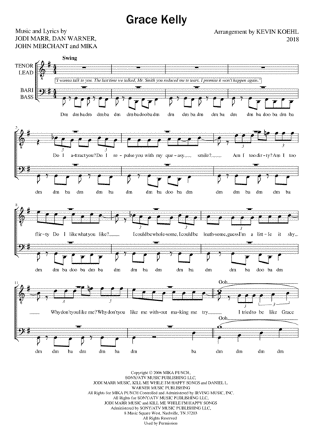 Grace Kelly (arr. Kevin Koehl)