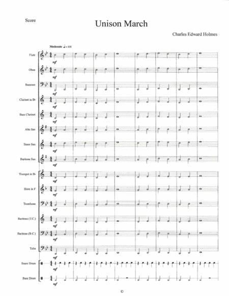 Unison March--Concert Band Set