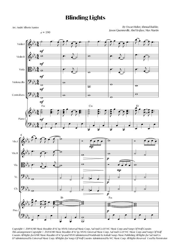 Blinding Lights (arr. André Alberto Santos)