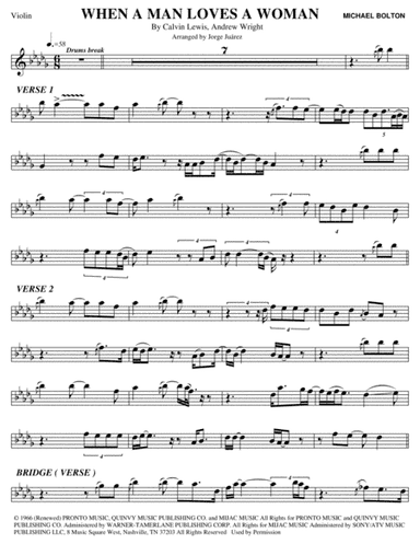 When A Man Loves A Woman (arr. Jorge Juárez)