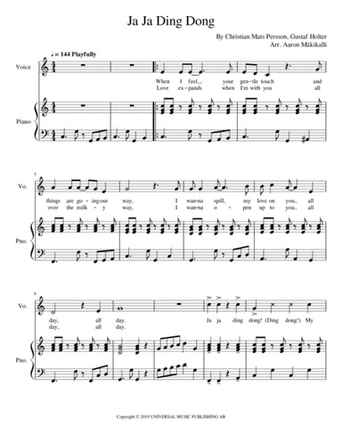 Ja Ja Ding Dong (arr. Aaron Makikalli)