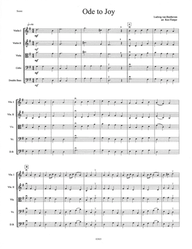 Ode to Joy (arr. Ron Flintjer)