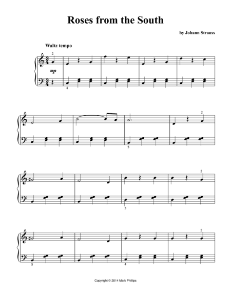 Roses from the South (arr. Mark Phillips)
