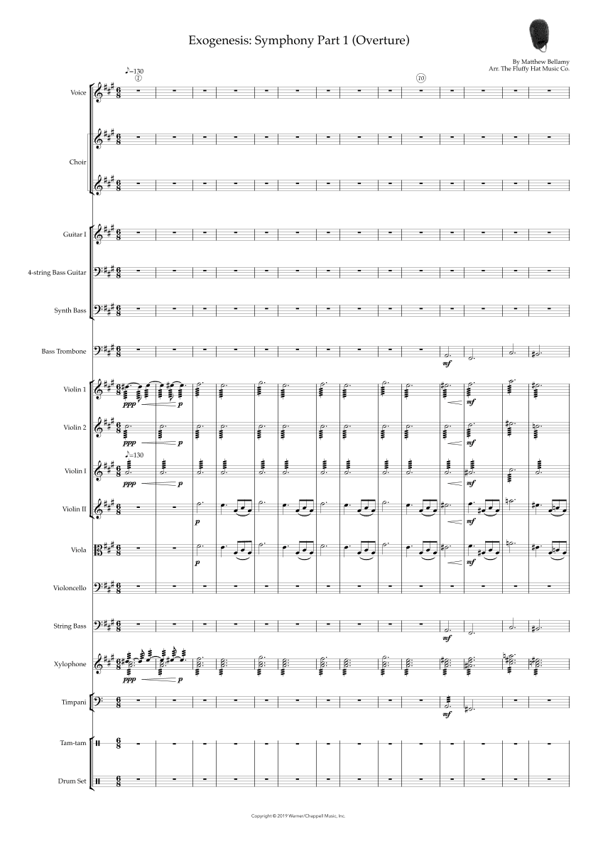 Exogenesis: Symphony Part I (overture) (arr. The Fluffy Hat Music Co.)