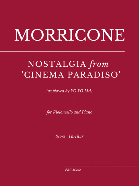 Cinema Paradiso (arr. Flavio Regis Cunha)